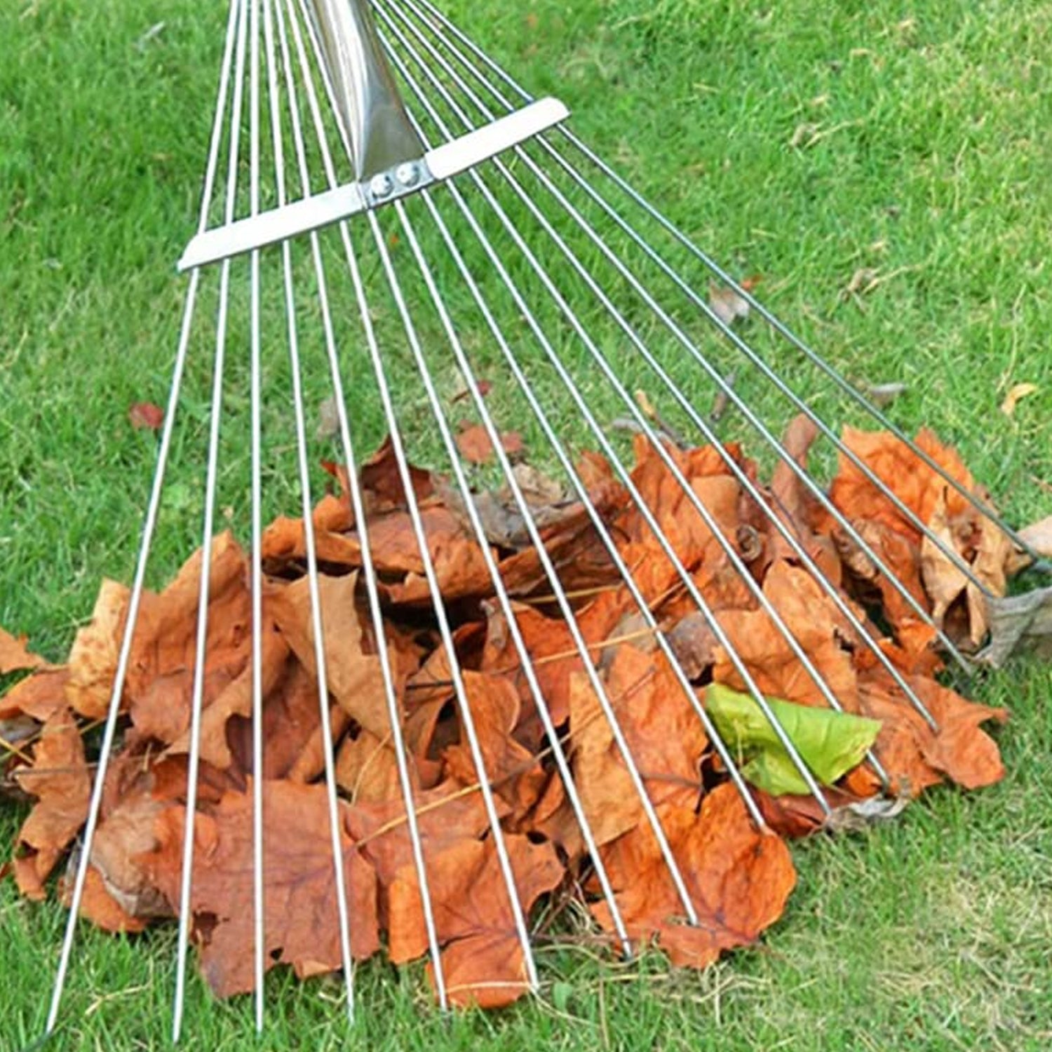 7599 115-152 CM Rake for Gardening, Stainless Steel Telescopic Garden Rake for Quick Clean Up of Lawn and Yard, Adjustable Rake Claws Spacing Garden Broom with Long Handle for Clean Leaves (MOQ :- 2 pc) 7599 115-152 CM Rake for Gardening, Stainless Steel Telescopic Garden Rake for Quick Clean Up of Lawn and Yard, Adjustable Rake Claws Spacing Garden Broom with Long Handle for Clean Leaves (MOQ :- 2 pc)